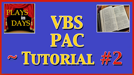 Plays in Days Blog #35 – VBS PAC Has First Meeting