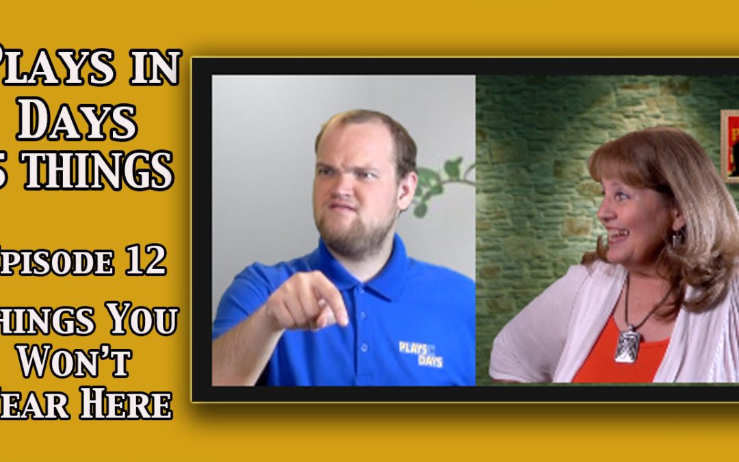 5 Things #12, Things You Won’t Hear Here